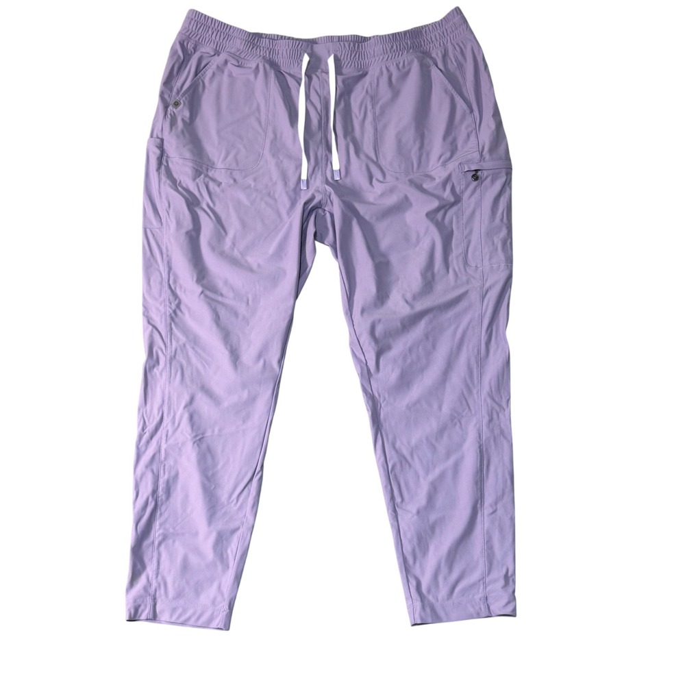 Embrace Scrub Pants Lilac Purple Womens 3XL Style 2902 Nylon Spandex‎ Cargo